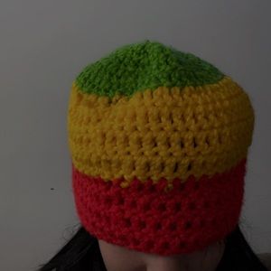 Hand crochet RASTA HAT